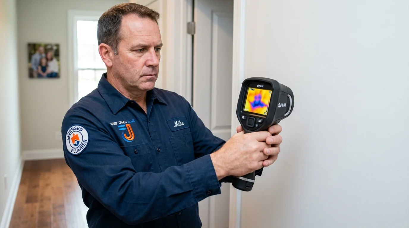 Thermal imaging leak detection by Johns Plumbing LLC in Menasha